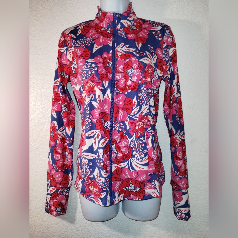 Sigrid Olsen Multicolor Floral Jacket sz Small